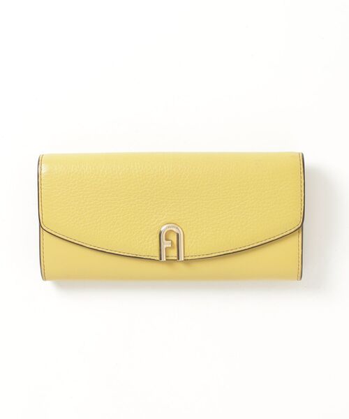 FURLA イエロー 二つ折り財布 FURLA（フルラ） 財布 レディース 2つ折り 折財布 アウトレット レザー