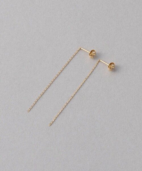 ete（エテ） ピアス K18YG ミラーカットチェーン ピアス レディース