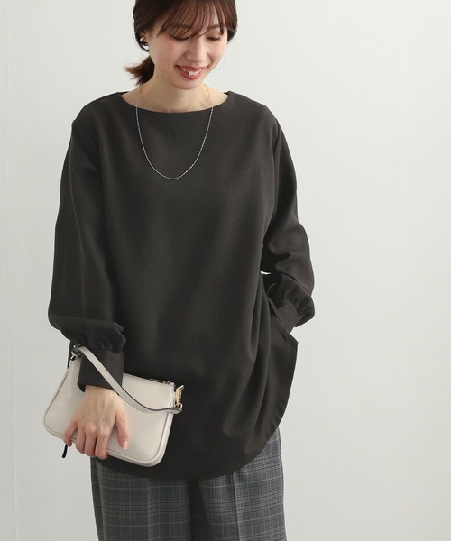 「URBAN RESEARCH DOORS」 長袖ブラウス MEDIUM ブラウン レディース_画像2