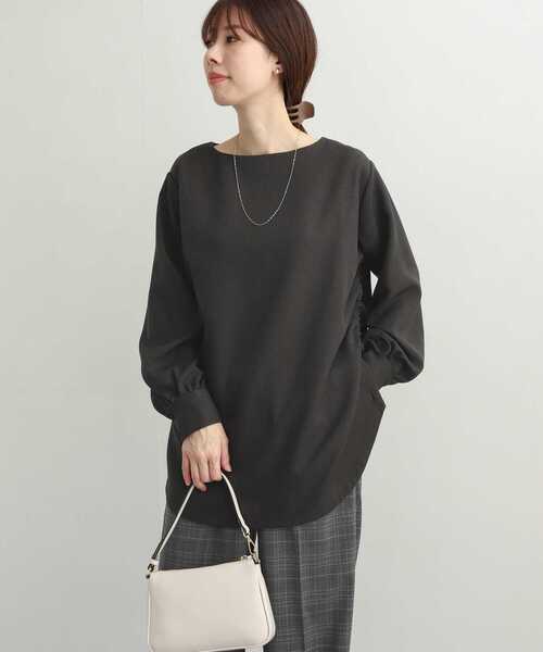 「URBAN RESEARCH DOORS」 長袖ブラウス MEDIUM ブラウン レディース_画像3