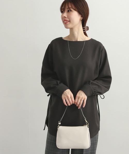 「URBAN RESEARCH DOORS」 長袖ブラウス MEDIUM ブラウン レディース_画像4