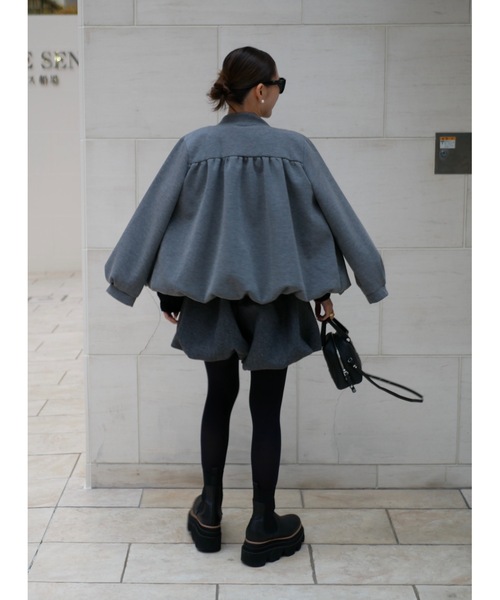 BeBeoD（ベベッド） ジャケット ノーカラージャケット タックデザイン