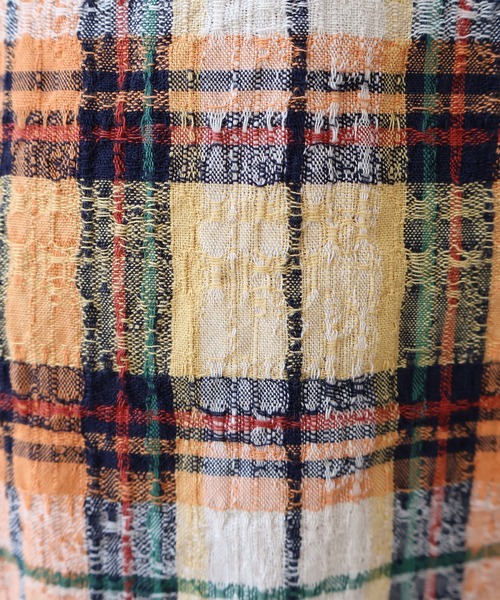 サロペット オーバーオール broken dobby check　サロペット レディースの画像