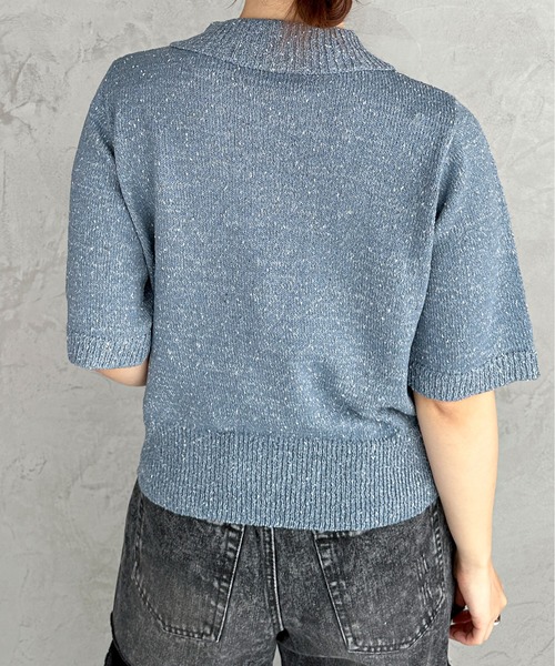 「feepur」 ニットカーディガン MEDIUM ブラック レディース_画像5