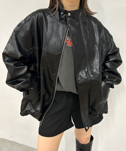 「WHO'S WHO gallery」 ブルゾン FREE カーキ レディース_画像5