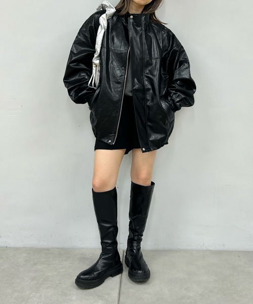 「WHO'S WHO gallery」 ブルゾン FREE カーキ レディース_画像8