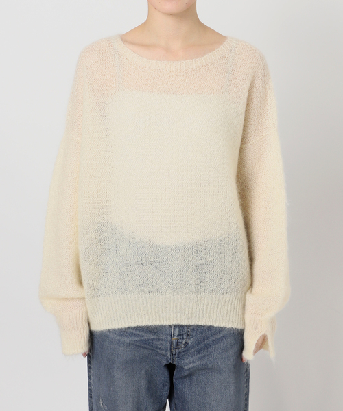 FRAMeWORK（フレームワーク） ニット セーター モヘヤmix カノコ柄プル