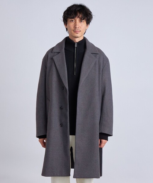 SHIPS any 「SHIPS any」 チェスターコート MEDIUM グレー メンズ