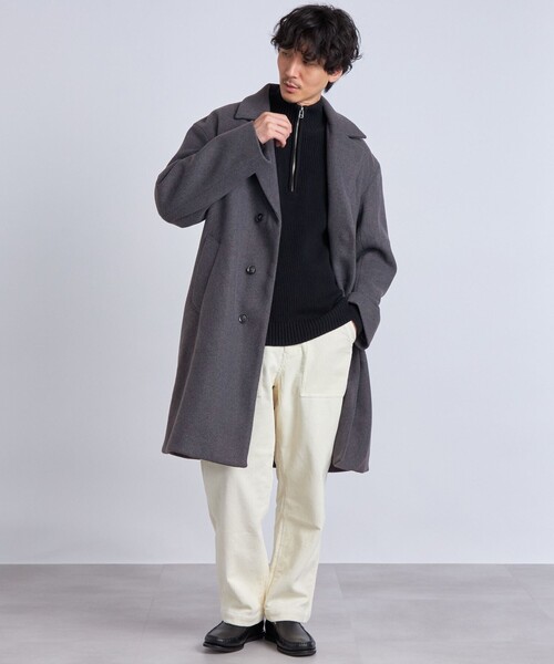 SHIPS any 「SHIPS any」 チェスターコート MEDIUM グレー メンズ