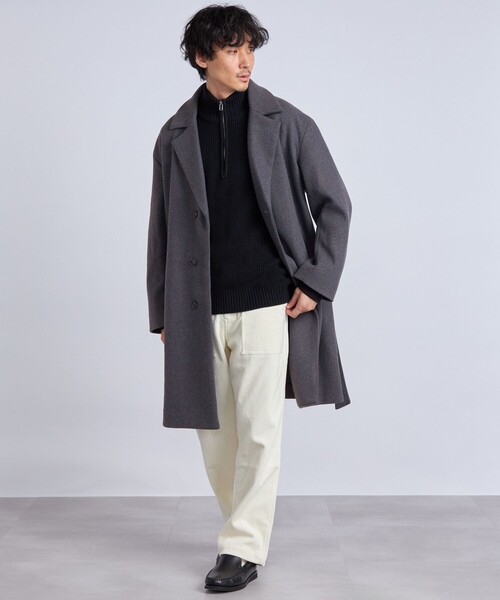 SHIPS any 「SHIPS any」 チェスターコート MEDIUM グレー メンズ