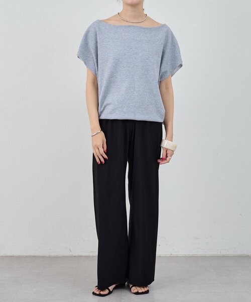 「SHENERY」 イージーパンツ 34 ライトベージュ レディース_画像2