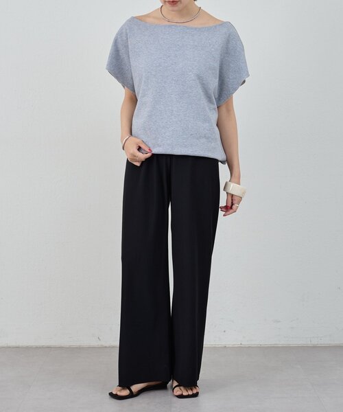 「SHENERY」 イージーパンツ 34 ライトベージュ レディース_画像3