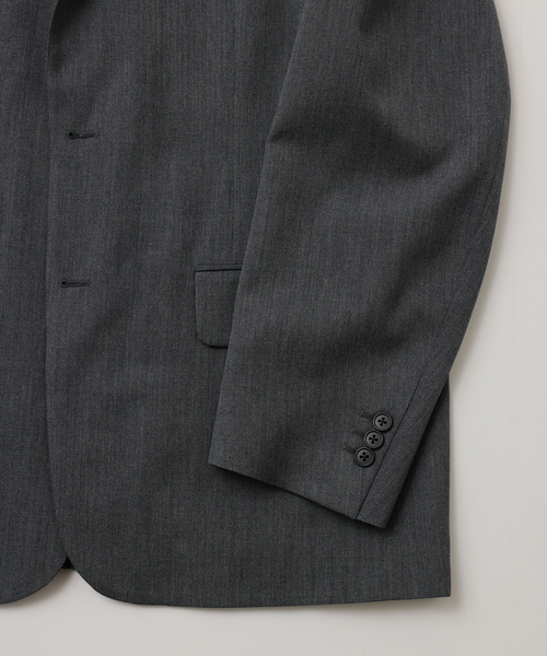 ジャケット テーラードジャケット 「FOLL / フォル」wool gaba hand sewing jacket メンズの画像