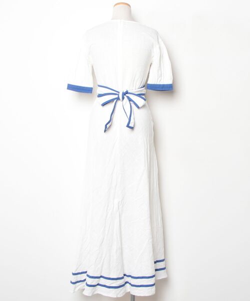 「LILY BROWN」 半袖ワンピース ONE SIZE ホワイト レディースの画像