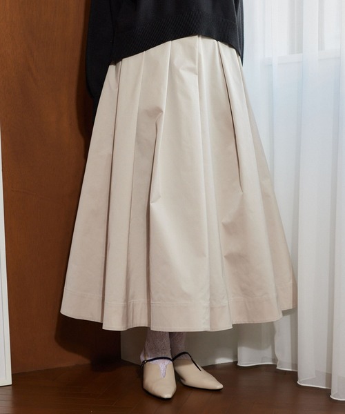 mysty woman（ミスティウーマン） スカート ボリュームサテンスカート