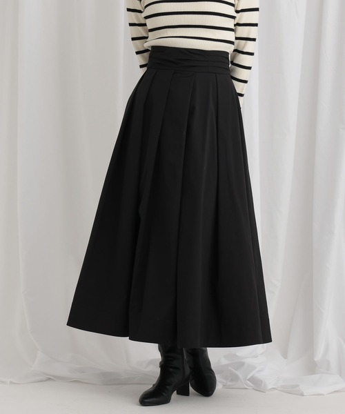 mysty woman（ミスティウーマン） スカート ボリュームサテンスカート