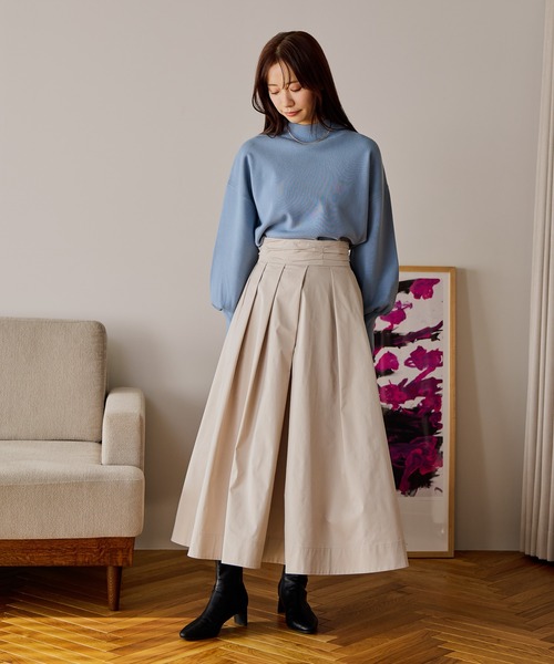 mysty woman（ミスティウーマン） スカート ボリュームサテンスカート