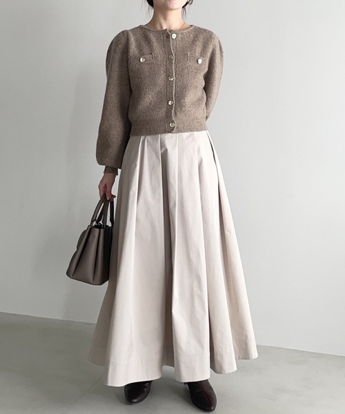 mysty woman（ミスティウーマン） スカート ボリュームサテンスカート