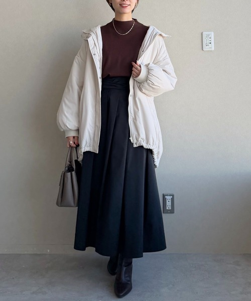 mysty woman（ミスティウーマン） スカート ボリュームサテンスカート