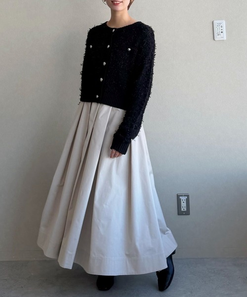 mysty woman（ミスティウーマン） スカート ボリュームサテンスカート