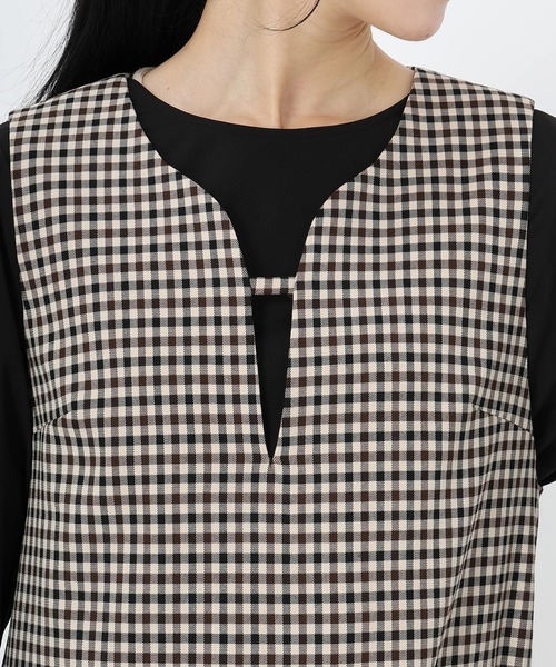 STRAWBERRY FIELDS 千鳥格子 ジャンパースカート 大人気完売品 STRAWBERRY-FIELDS（ストロベリーフィールズ） ジャンパースカート