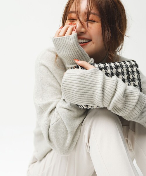 「UNFILO」 長袖ニット SMALL ブルー レディース_画像2