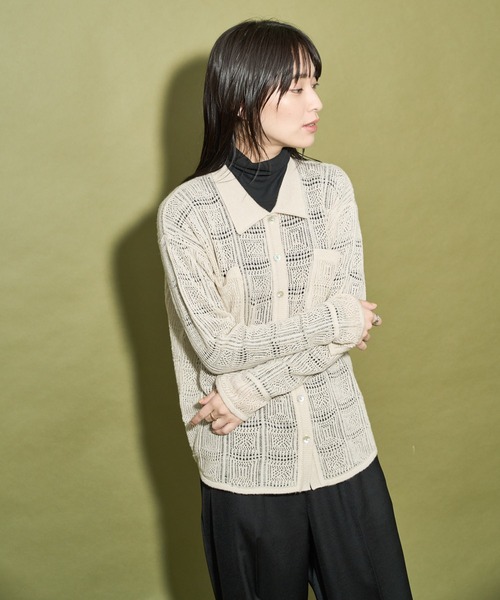 「Audrey and John Wad」 長袖ニット FREE ブラック レディース_画像7