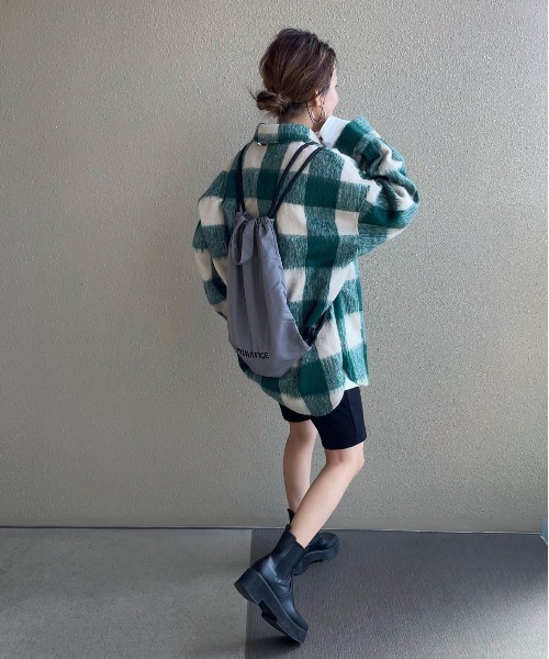 [feepur by saya] рубашка с длинным рукавом MEDIUM зеленый женский 