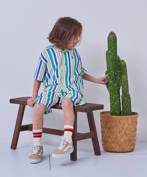 レディース MARNI kids12Y ストライプ柄 半袖シャツ