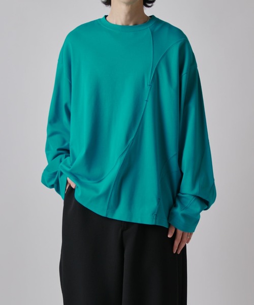 Lui's（ルイス） tシャツ ランダム切替ロングスリーブTシャツ メンズ
