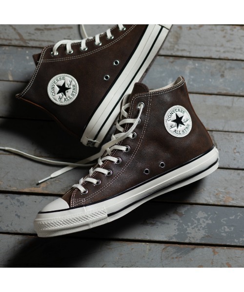 CONVERSE ALL STAR ハイカット安全靴 ブラウン/ブラック CONVERSE（コンバース） オールスター クラシック スニーカー メンズ