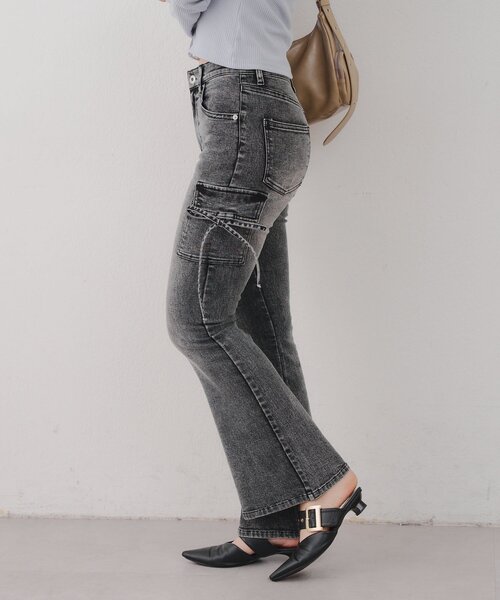 「continuer de NICE CLAUP」 パンツ SMALL ブラック レディース_画像7