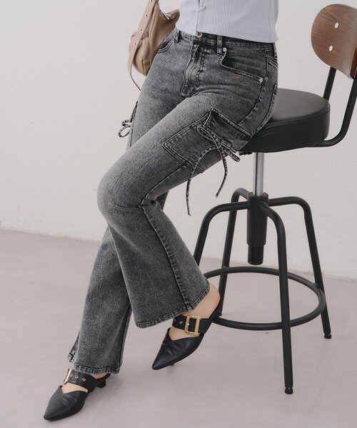 「continuer de NICE CLAUP」 パンツ SMALL ブラック レディース_画像8