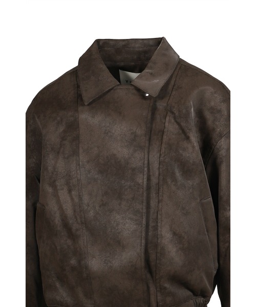 GOA LEATHER JACKET Y2K　レディースFree　ゴートレザー NUBIAN レザージャケット ライダース FAUX LEATHER JACKET レディース