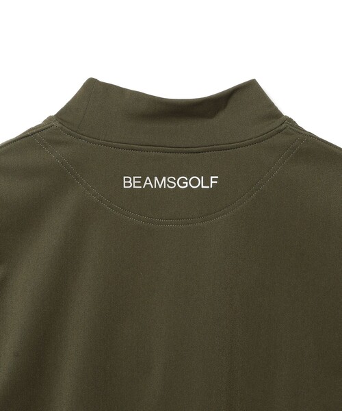 BEAMS GOLF 長袖シャツ Mサイズ オリーブ BEAMS GOLF（ビームス ゴルフ） 長袖Tシャツ MEDIUM ブラック メンズ