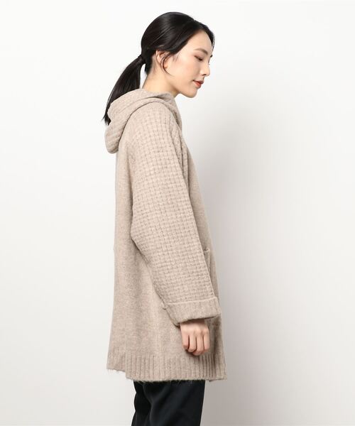 「zootie」 ニットカーディガン フリー チャコール レディース_画像2