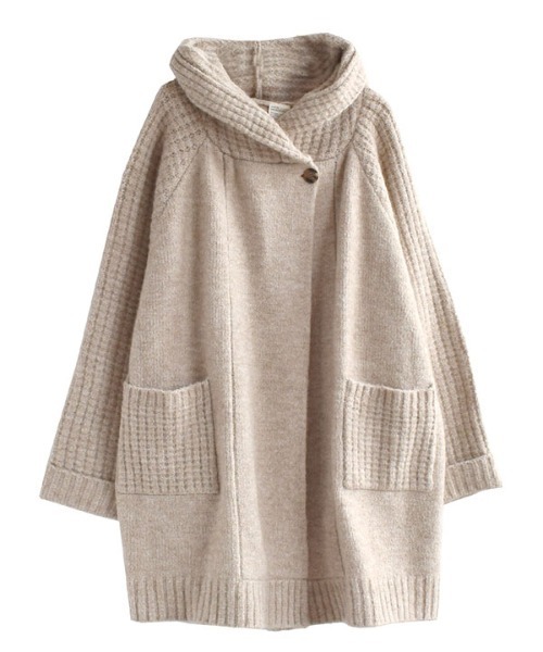 「zootie」 ニットカーディガン フリー チャコール レディース_画像5