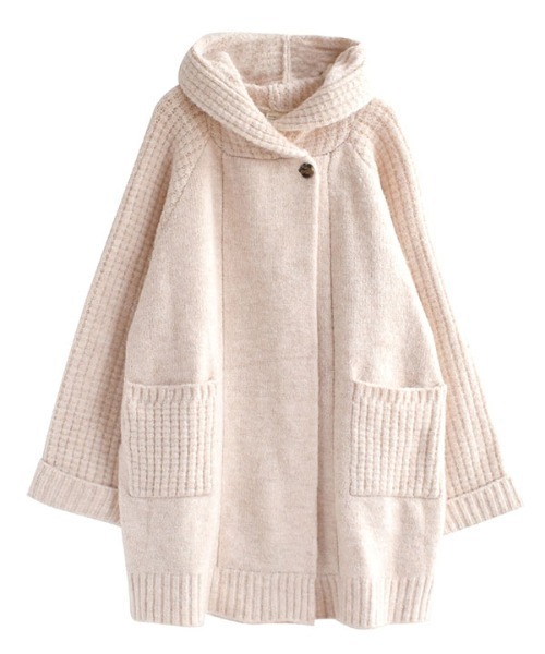 「zootie」 ニットカーディガン フリー チャコール レディース_画像6