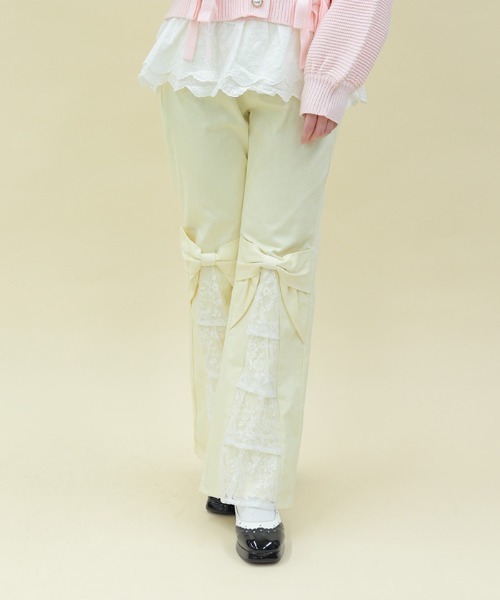 パンツ レースフリルデニムＰＴ レディース | axes femme POETIQUE | 01