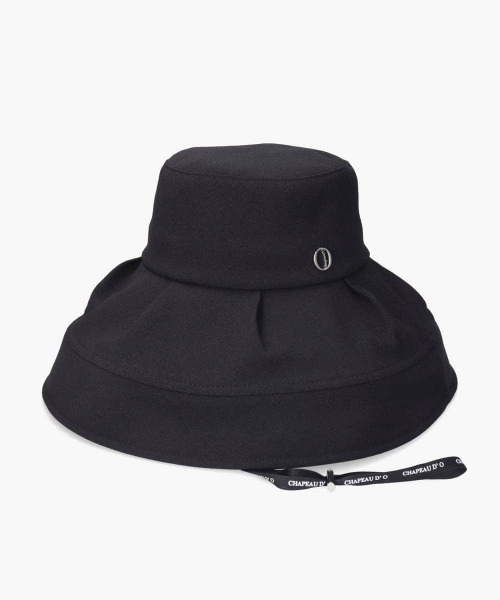 【美品】シャポード オーのUVキャペリンハット Chapeau d' O（シャポードオー） 帽子 ハット UV Tuck Capeline