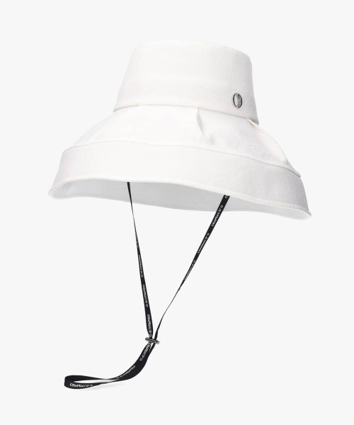 【美品】シャポード オーのUVキャペリンハット Chapeau d' O（シャポードオー） 帽子 ハット UV Tuck Capeline