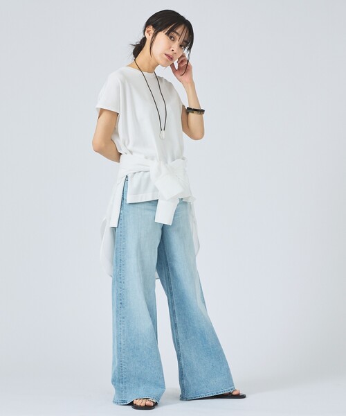 qualite（カリテ） ニット セーター 「接触冷感」レーヨンストレッチ