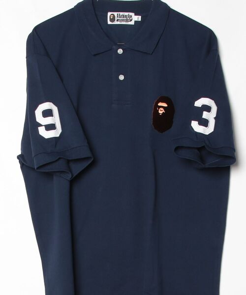 A BATHING APE（アベイシングエイプ） ポロシャツ LARGE APE HEAD POLO