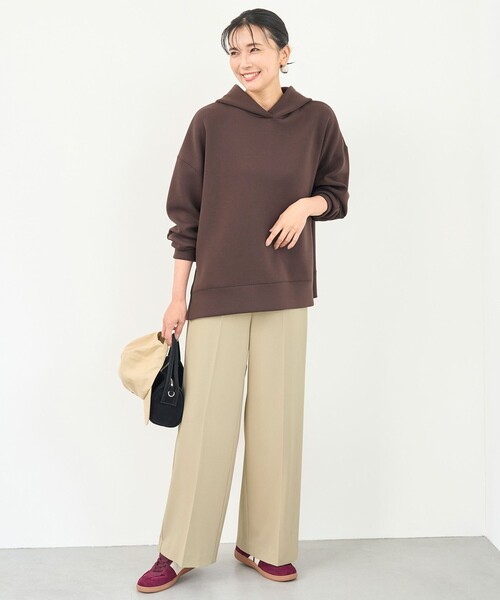 「UNFILO」 プルオーバーパーカー MEDIUM ベージュ レディース_画像5