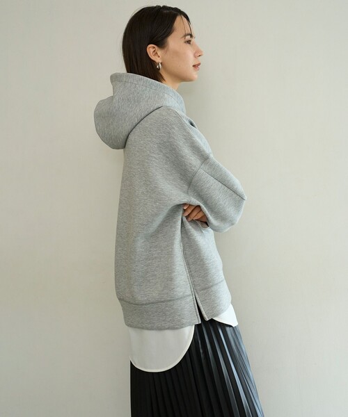 「UNFILO」 プルオーバーパーカー MEDIUM ベージュ レディース_画像7