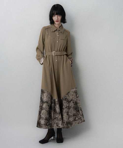 「HARE」 シャツワンピース FREE グリーン系その他 レディース_画像5