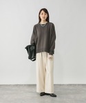 「GLOBAL WORK」 スウェットカットソ...の詳細画像1