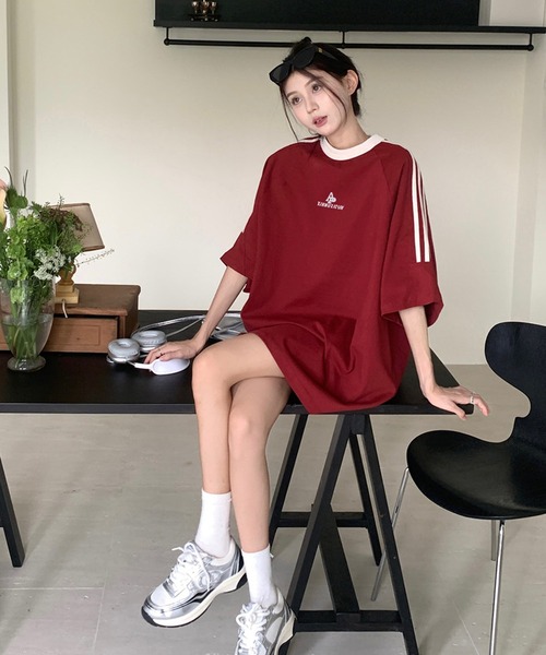 「shopnikoniko」 「LOVERS」半袖カットソー フリー ブラック レディース_画像2