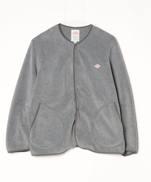Danton（ダントン） ノーカラージャケット LARGE グレー レディース