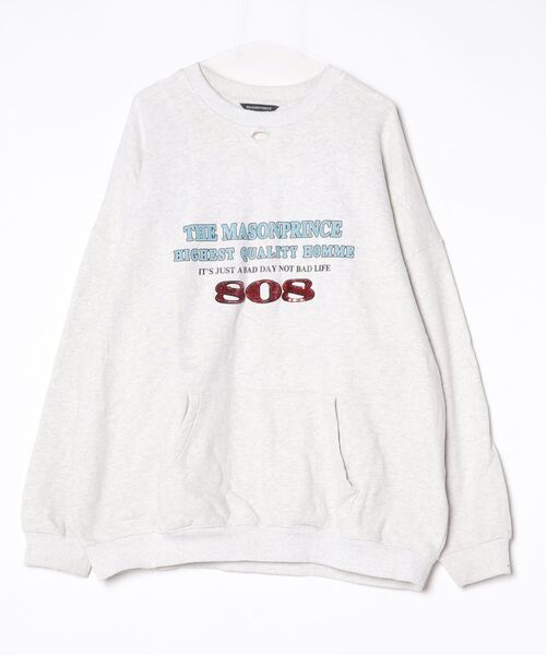 MASONPRINCE スウェットカットソー M ライトグレー メンズ : ZOZOTOWN 